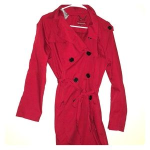 Women’s Red Trench Coat By Merona